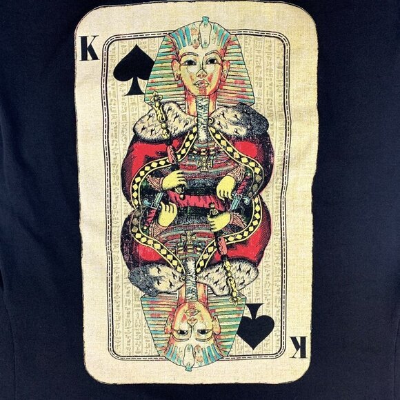 Work Shop Los Angeles Egyptian Pharoh Playing Card T-Shirt Men's Size Large - Picture 2 of 6